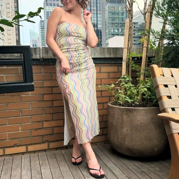 Size Medium | Zara | Strapless Tulle Dress - Picture 8 of 14